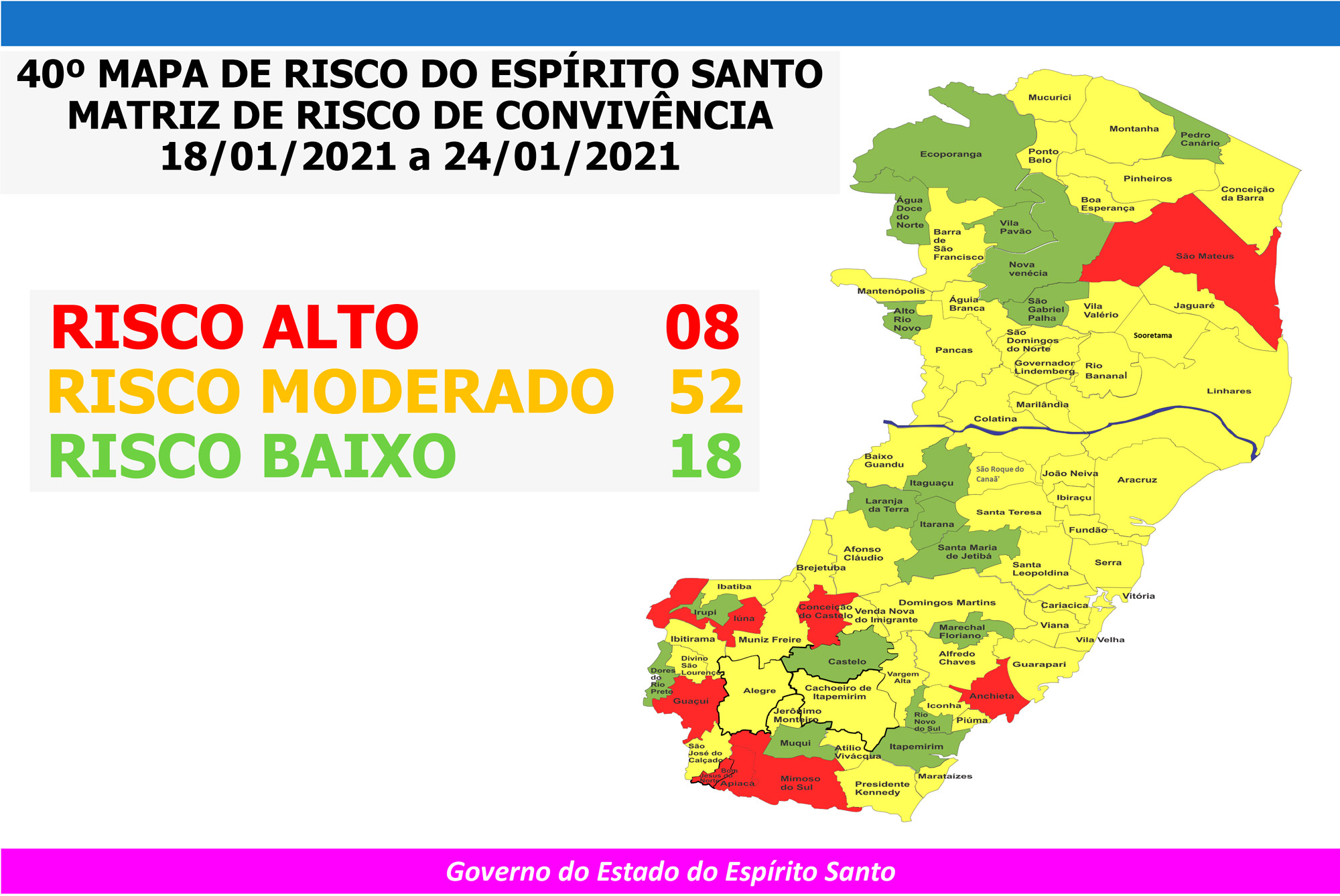 Covid Governo Do Esp Rito Santo Divulga Mapa De Risco Covid