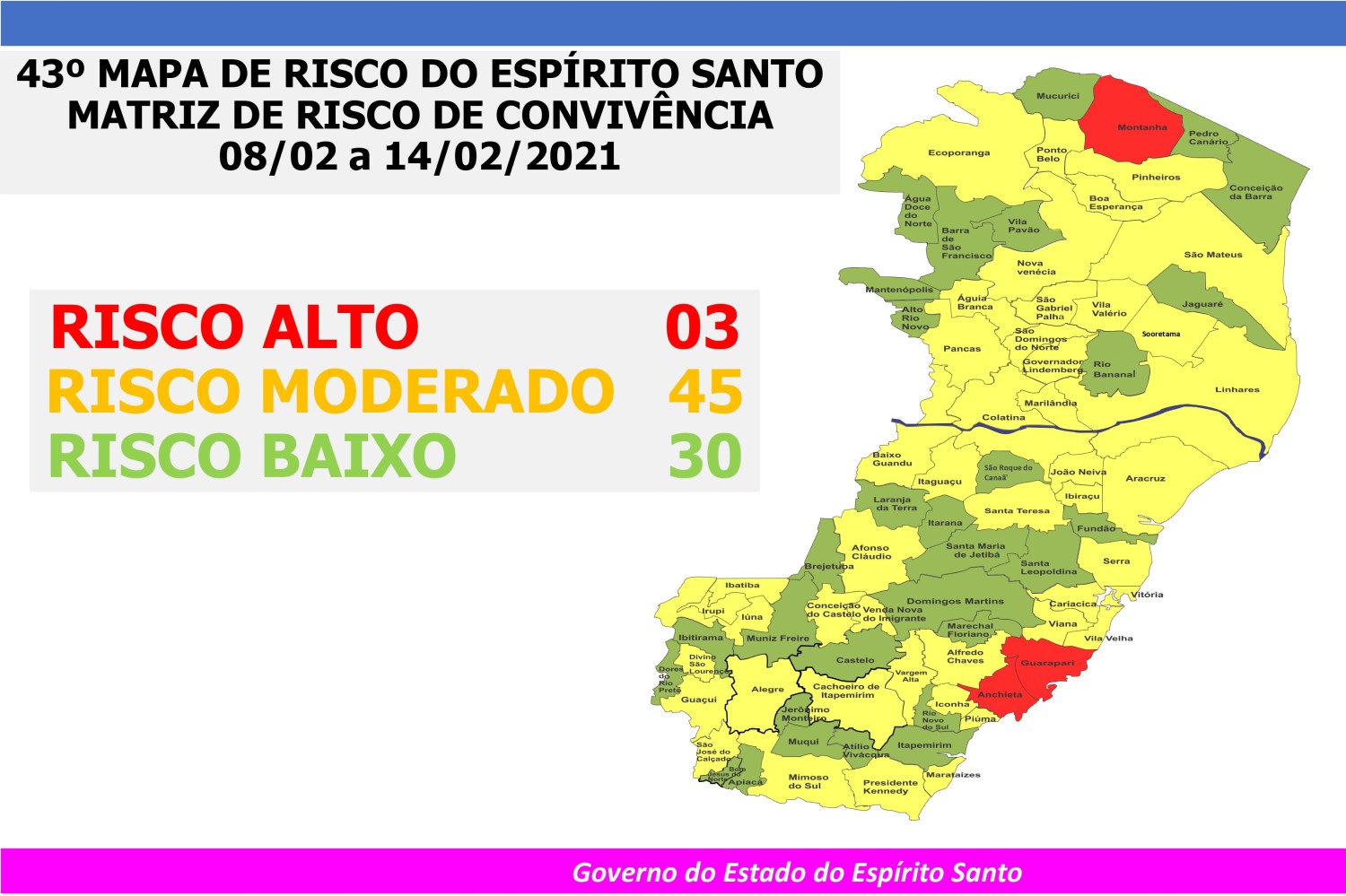 COVID-19 - Governo do Espírito Santo divulga 43º Mapa de ...